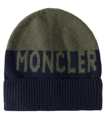 Moncler Enfant Logo wool beanie - Moncler Enfant - Modalova