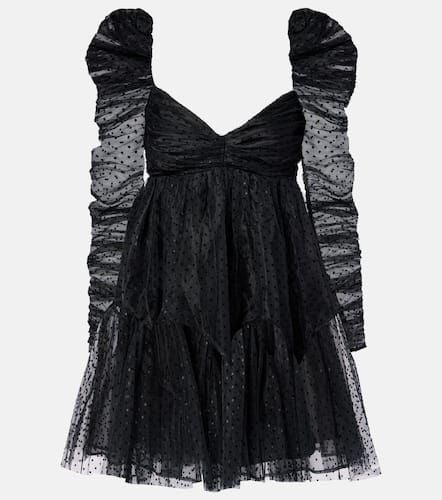 Point d'esprit ruched tulle minidress - Zimmermann - Modalova