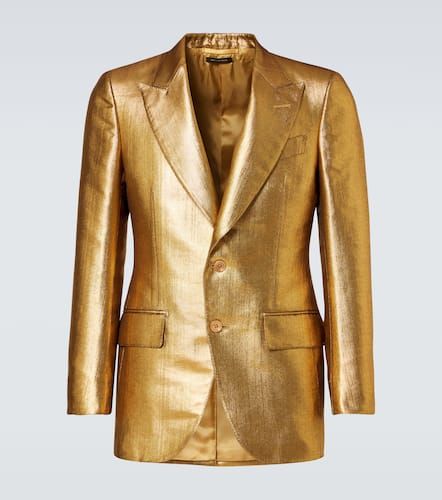 Dyllan metallic-effect coated canvas blazer - Tom Ford - Modalova