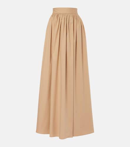 Seashell Solid cotton maxi skirt - Adriana Degreas - Modalova