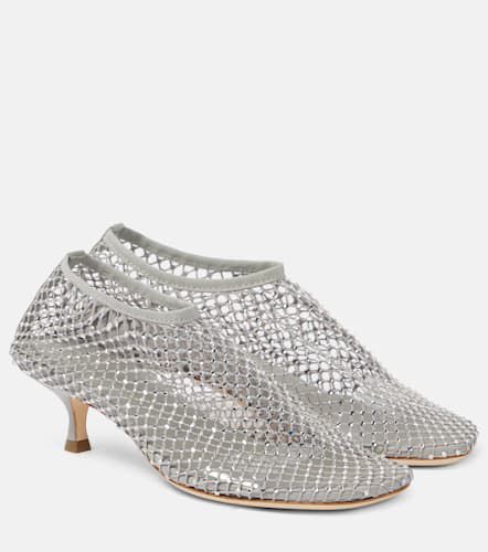 Minette crystal-embellished fishnet pumps - Christopher Esber - Modalova