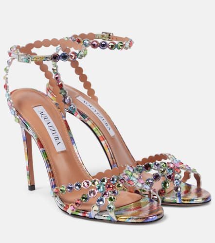 Tequila 105 embellished leather sandals - Aquazzura - Modalova