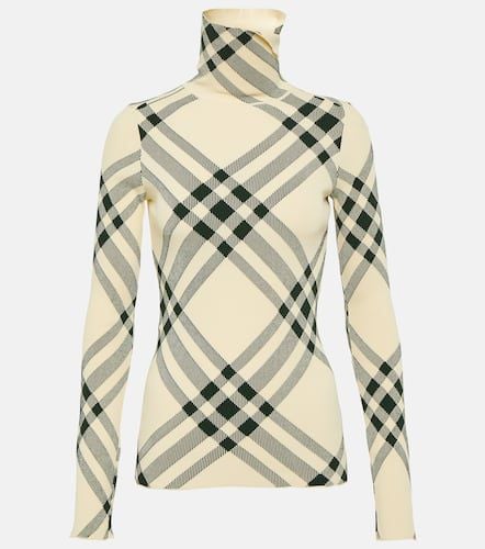 Check turtleneck sweater - Burberry - Modalova