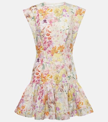 Harmony floral linen minidress - Zimmermann - Modalova