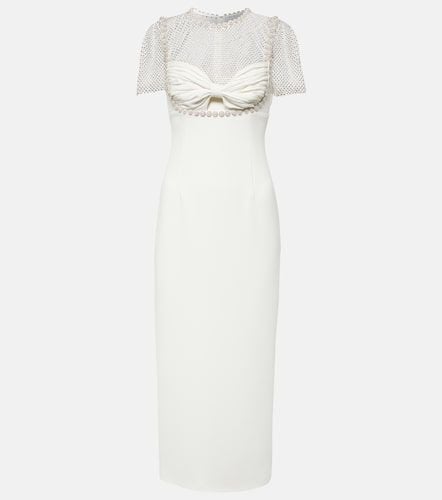 Bridal embellished crÃªpe midi dress - Self-Portrait - Modalova