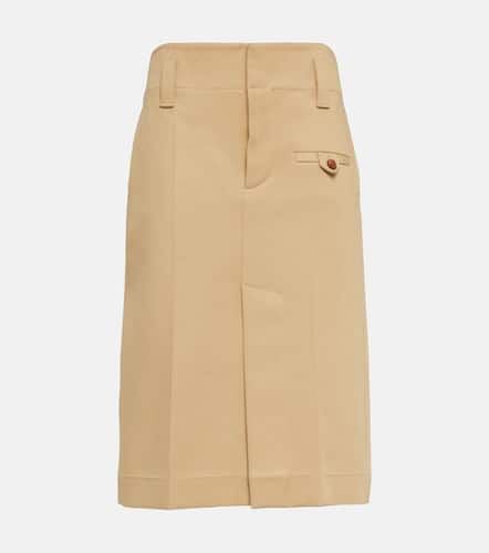 Cotton canvas pencil skirt - Bottega Veneta - Modalova