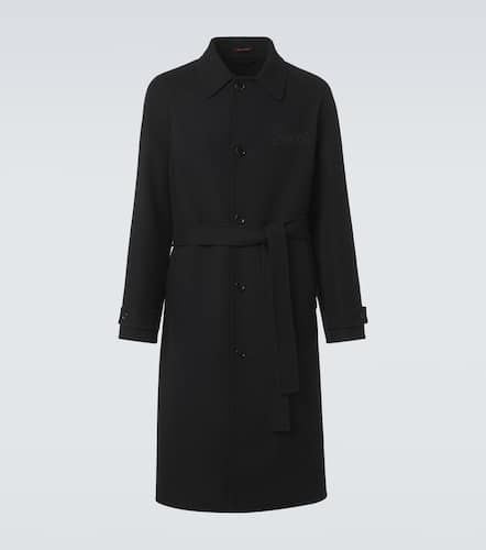 Script wool and cashmere overcoat - Gucci - Modalova