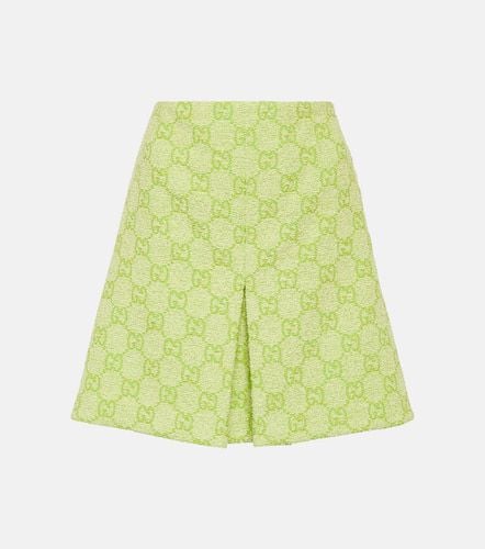 GG cotton-blend bouclÃ© miniskirt - Gucci - Modalova