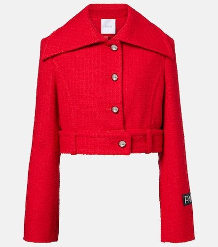Cropped wool-blend tweed jacket - Patou - Modalova