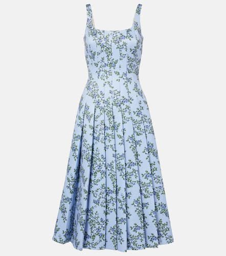 Vestido midi plisado Adele floral - Emilia Wickstead - Modalova