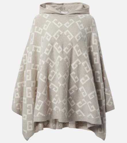 Monogram 72 hooded cashmere poncho - Givenchy - Modalova