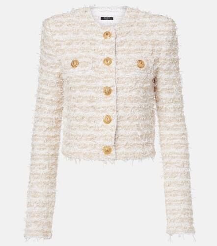 Balmain Cropped tweed jacket - Balmain - Modalova