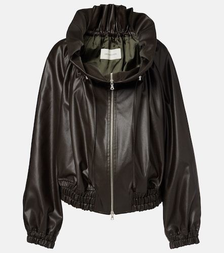 Cocoon gathered satin blouson - Dries Van Noten - Modalova