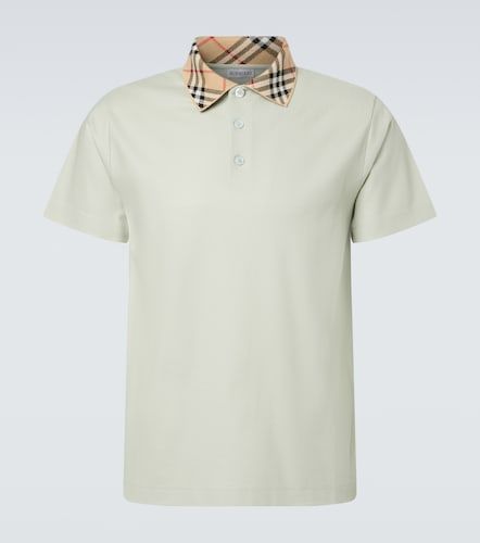 Burberry Polo de piqué de algodón - Burberry - Modalova