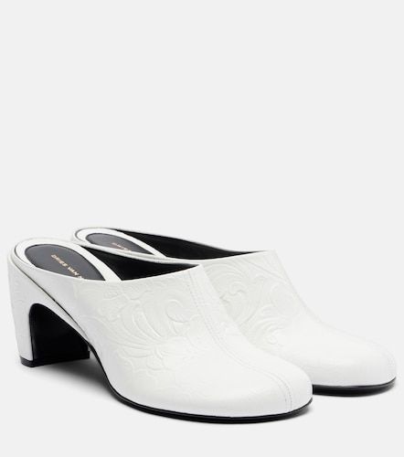 Mules 65 de piel grabada - Dries Van Noten - Modalova