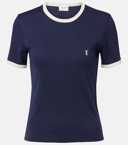 Camiseta Cassandre de jersey de algodón - Saint Laurent - Modalova