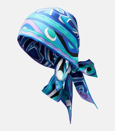 Labirinto silk twill head wrap - Pucci - Modalova