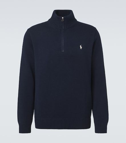 Pullover in cotone con mezza zip - Polo Ralph Lauren - Modalova
