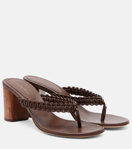 Braided leather thong sandals - Gianvito Rossi - Modalova