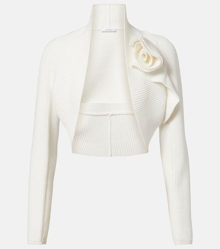 Knitted floral-applique shrug - Max Mara - Modalova