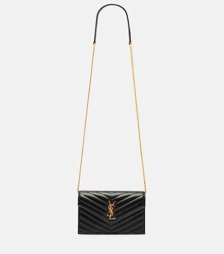 Cassandre matelasse envelope leather wallet on chain - Saint Laurent - Modalova