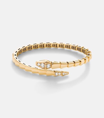 Pulsera Serpenti Viper de oro de 18 ct con diamantes - Bvlgari - Modalova