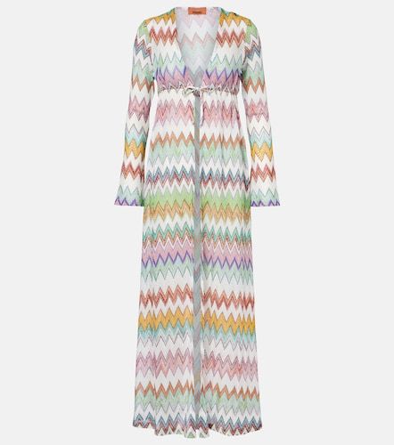 Copricostume con lamé a zig zag - Missoni - Modalova