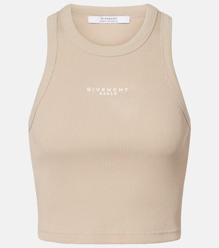 Tank top cropped de jersey de algodón - Givenchy - Modalova