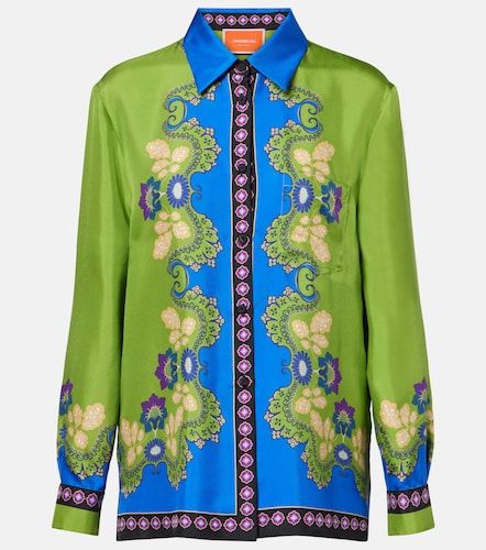 Camisa Boy de seda estampada - La DoubleJ - Modalova