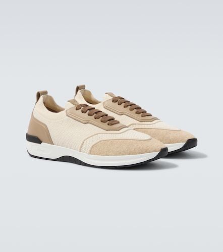 Brioni Leather-trimmed sneakers - Brioni - Modalova