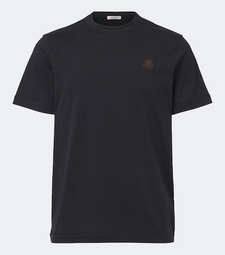 Camiseta de jersey de algodón con piel - Moncler - Modalova
