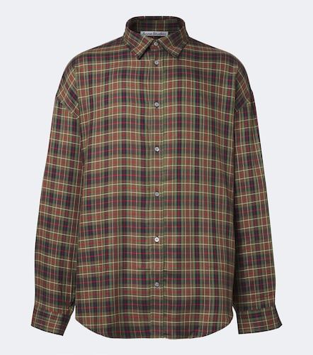 Camicia in flanella a quadri - Acne Studios - Modalova