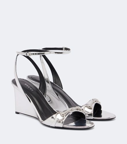 Gucci Donna leather wedge sandals - Gucci - Modalova