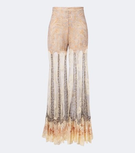 Pantalones flared Valiant de seda y encaje - Zimmermann - Modalova