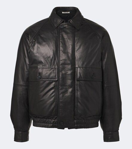 Auralee Leather down jacket - Auralee - Modalova