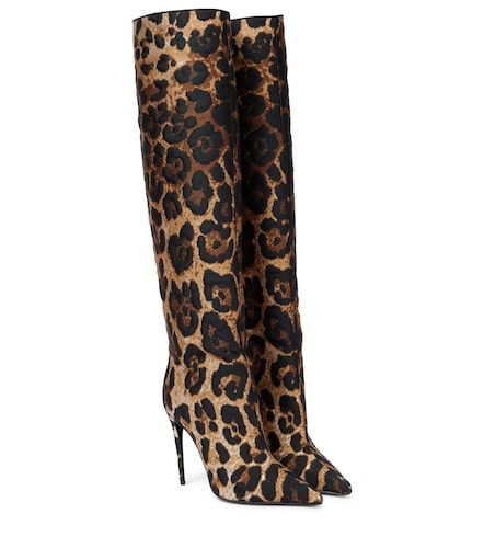 Bedruckte Overknee-Stiefel - Dolce&Gabbana - Modalova