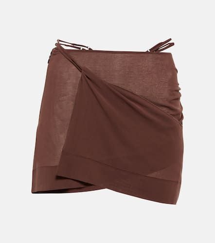 Asymmetric wrap miniskirt - Nensi Dojaka - Modalova