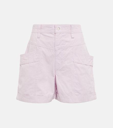 Shorts Rachel de algodón de tiro alto - Marant Etoile - Modalova
