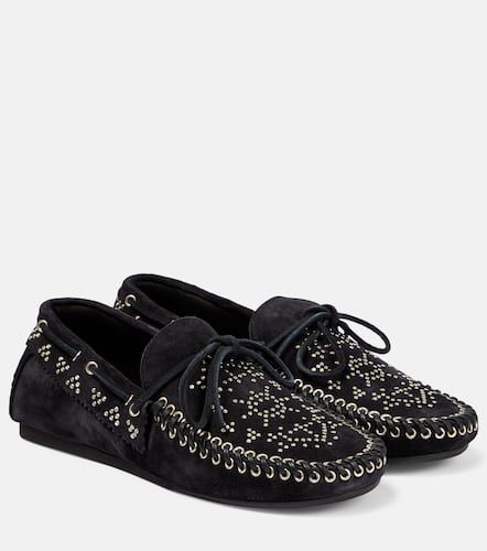 Freen embellished suede moccasins - Isabel Marant - Modalova