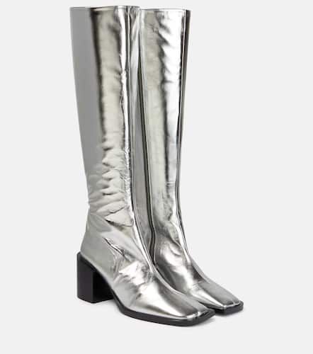 Botas altas de piel metalizada - Jil Sander - Modalova