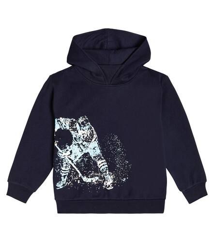 Printed cotton jersey hoodie - Il Gufo - Modalova