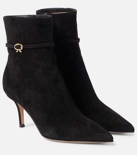 Ribbon Ville suede ankle boots - Gianvito Rossi - Modalova