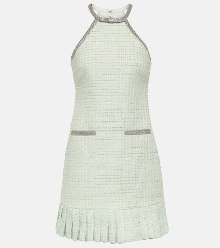 Crystal-embellished bouclÃ© minidress - Self-Portrait - Modalova