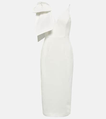 Bow-trimmed crÃªpe midi dress - Rebecca Vallance - Modalova