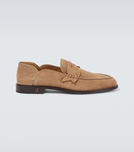 Penny No Back suede loafers - Christian Louboutin - Modalova