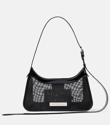 Platt leather-trimmed mesh shoulder bag - Acne Studios - Modalova