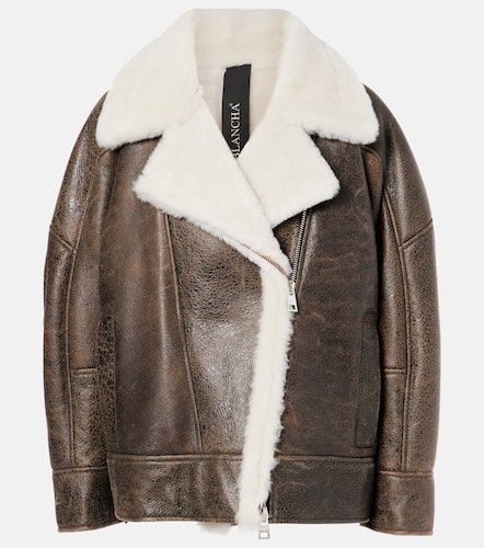 Blancha Oversized shearling jacket - Blancha - Modalova