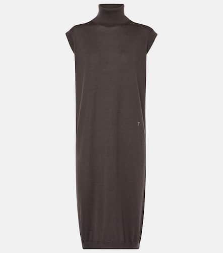 Turtleneck wool and silk midi dress - Tod's - Modalova