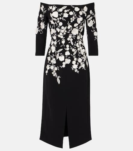 Embroidered off-shoulder midi dress - Carolina Herrera - Modalova