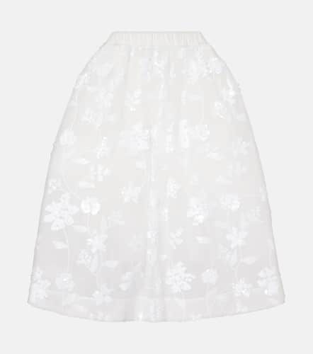 Sequined tulle midi skirt - Simone Rocha - Modalova